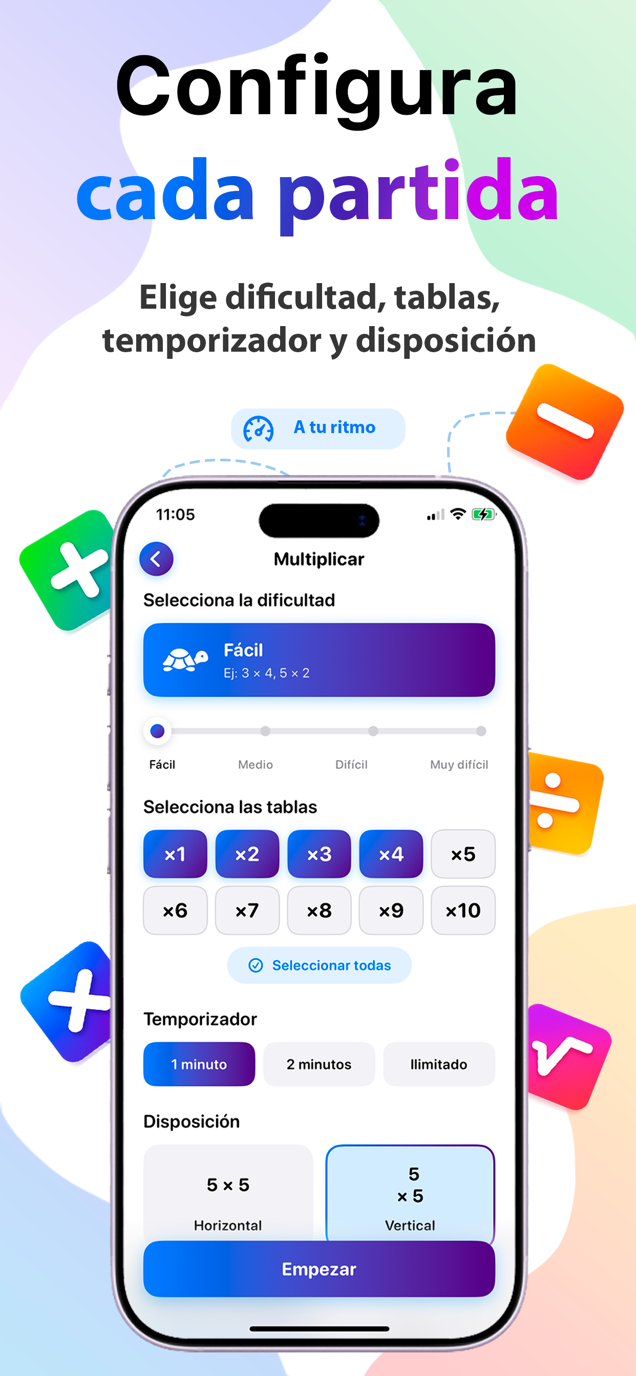 Math Trainer - Options